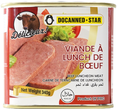 Luncheon meat halal de res en conserva, 340g